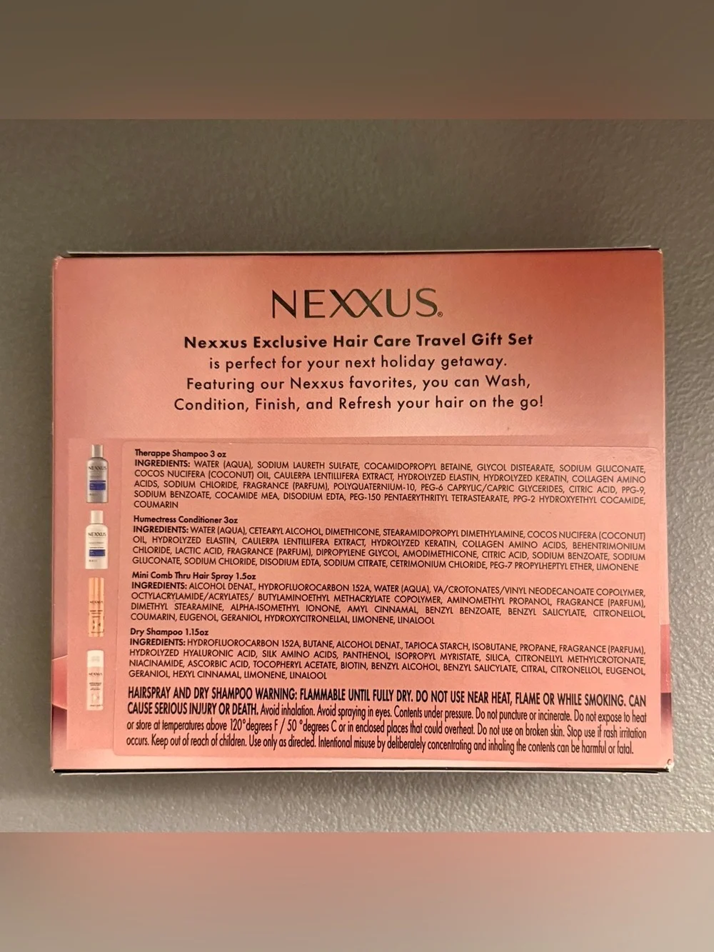 NIB NEXXUS Hair Travel Gift Set